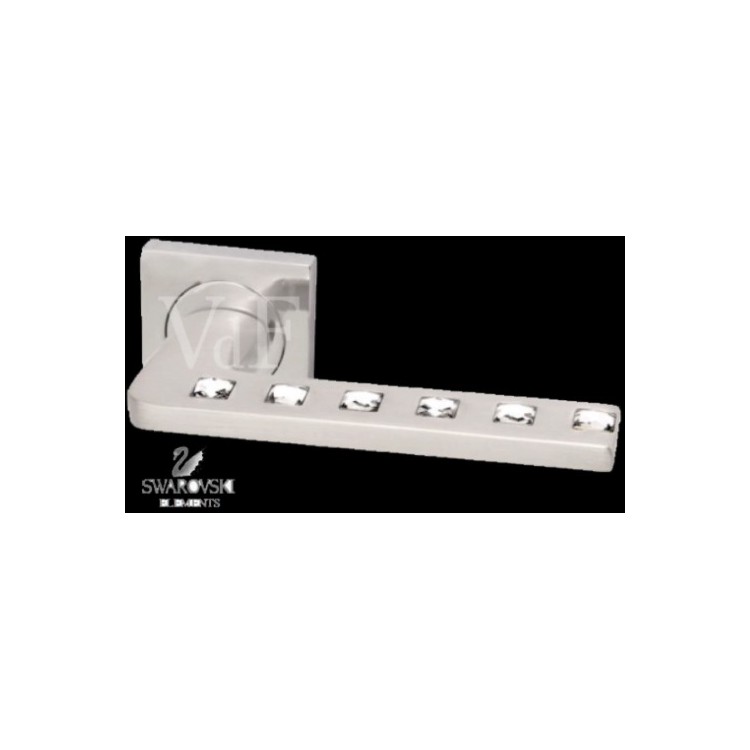 Дверная ручка VdF Белиссимо, хром блестящий со стразами