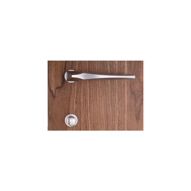 ДВЕРНАЯ РУЧКА VENEZIA UNIQUE "STONE" МАТОВЫЙ ХРОМ