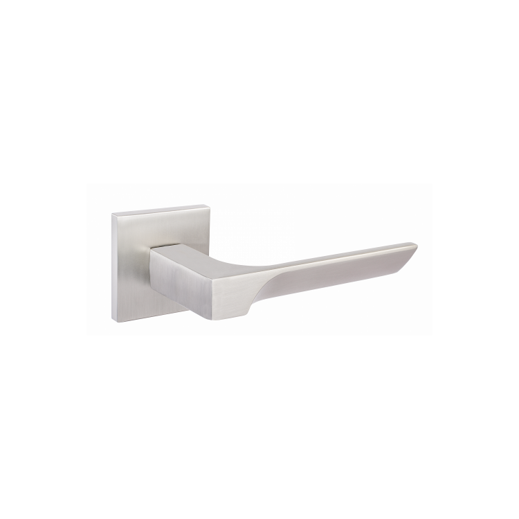 Дверная ручка Ренц Румо, никель супер матовый