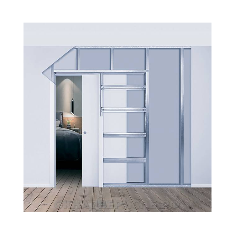 ПЕНАЛ ДЛЯ РАЗДВИЖНЫХ ДВЕРЕЙ С ОБРАМЛЕНИЕМ ROLAPP UNICO 600X2400 ММ