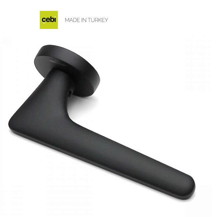 Ручки дверные CEBI GIGI цвет МР24 (черный)