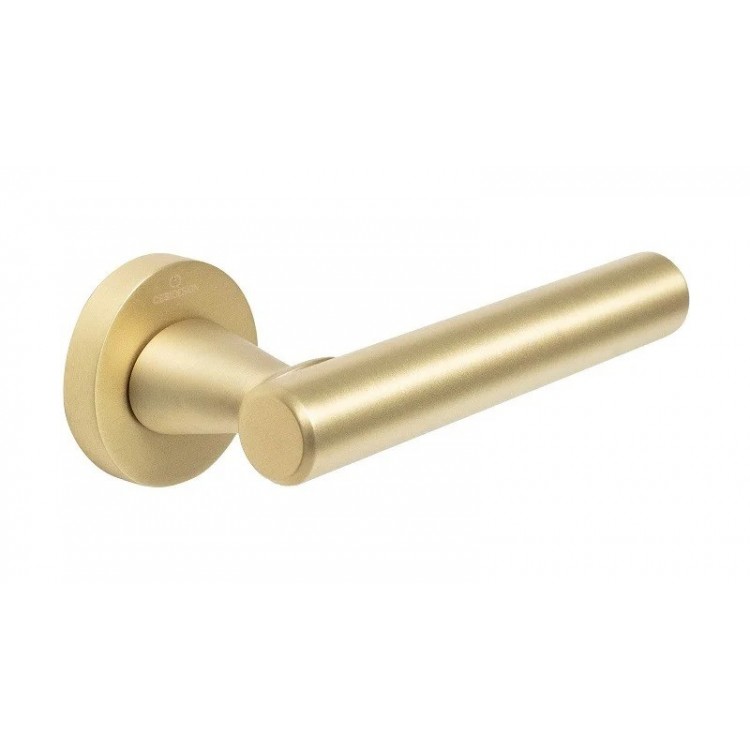 Ручки дверные CEBI NORA SMOOTH (гладкая) цвет PC35 матовое золото полимер