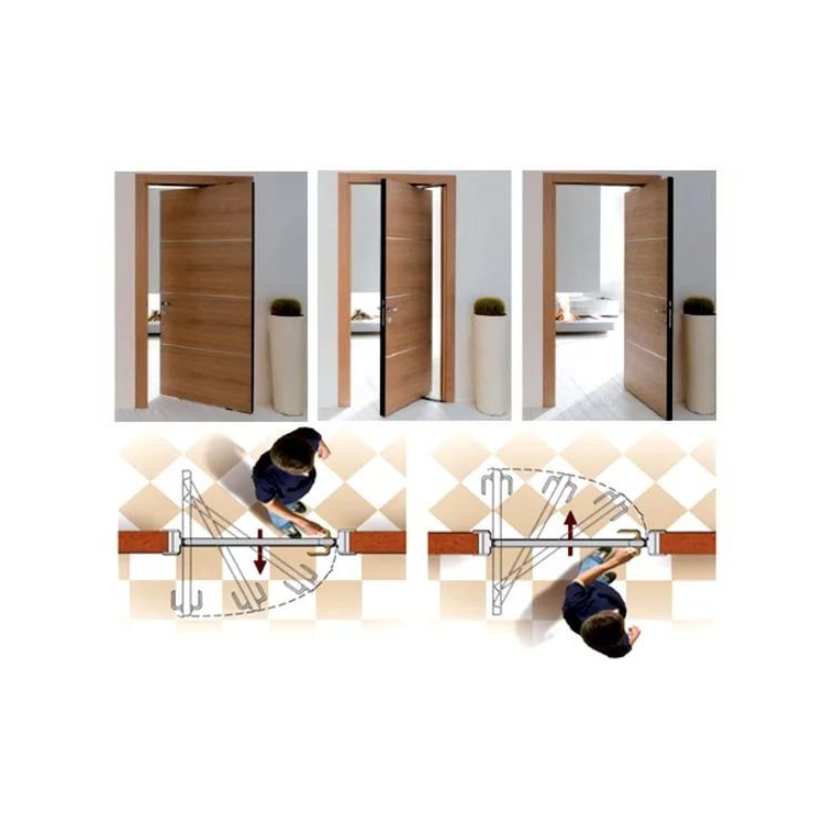 Комплект Morelli SWING для двери высотой 2400мм и шириной 565-915мм, цвет - хром, с доводчиком, в проём