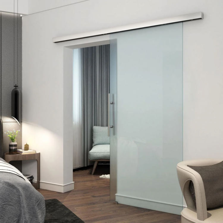 Система Morelli NVISIBLE-2 GLASS 1800/12, раздвижная система для стеклянных дверей толщиной 12 мм и шириной 1100мм