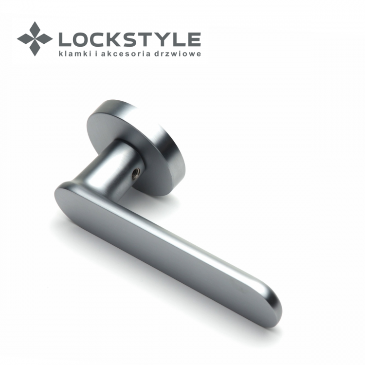 Ручки дверные LOCKSTYLE OVA ZR цвет CBM (матовый хром)