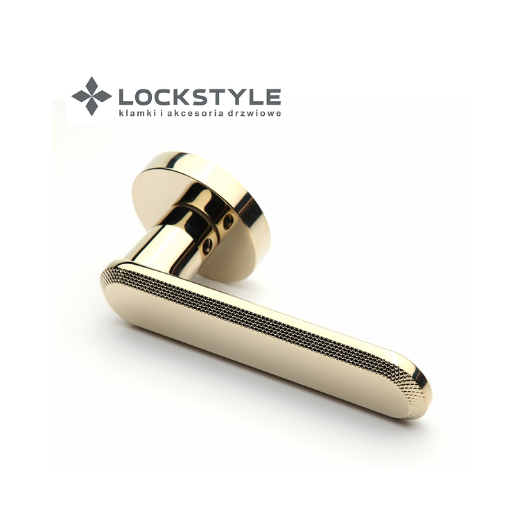 Ручки дверные LOCKSTYLE NOLA ZR цвет GL глянцевое золото (PVD покрытие)