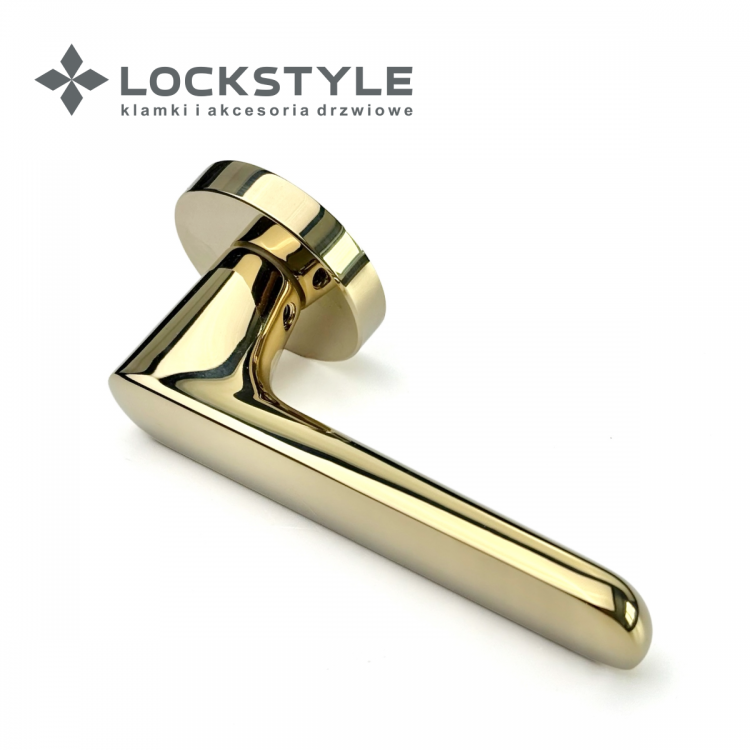 Ручки дверные LOCKSTYLE ELLIPSE ZR цвет GL (глянцевое золото PVD)