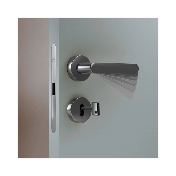 Магнитный замок с отверстием под ключ Kubica Koblenz SPINOFF Premium KM 001 CM A CS Матовый хром