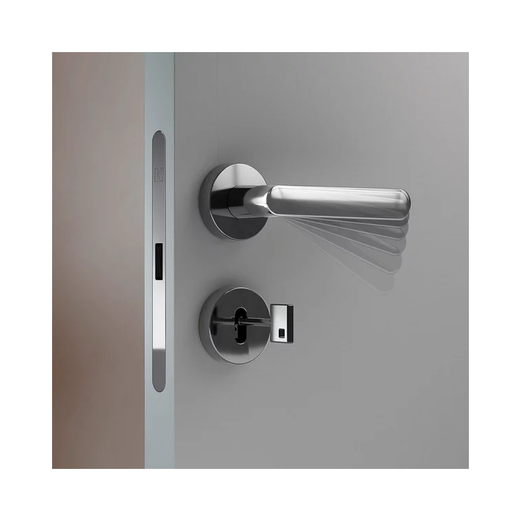 Магнитный замок с отверстием под ключ Kubica Koblenz SPINOFF Premium KM 001 CM A CL Хром глянец