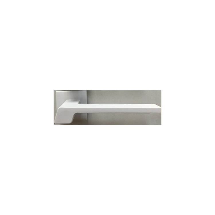 Дверная ручка на раздельном основании Linea Cali Stream 484/024 WHITE MATT белый матовый
