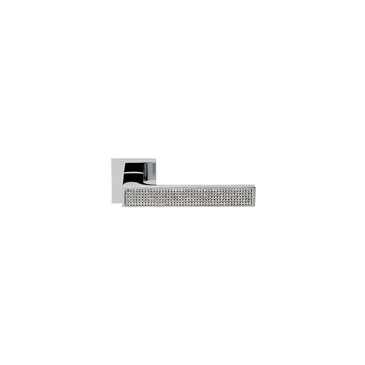 Дверная ручка на квадратном основании Linea Cali ZEN 1157/019 CR хром глянцевый/хрусталь SWAROVSKI