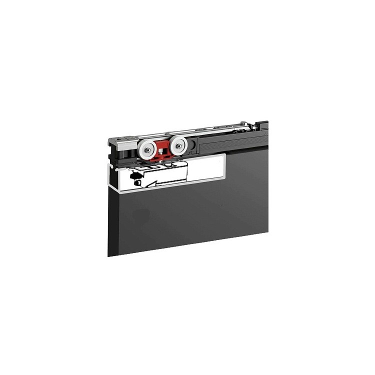 FLUID EVOLUTION Раздвижная система на 1 полотно +2 встроенных доводчика (на 120 кг)