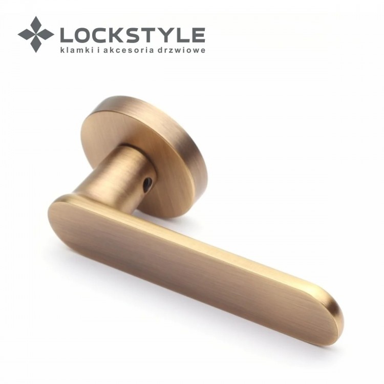 Ручки дверные LOCKSTYLE OVA ZR цвет MAB (французская бронза)