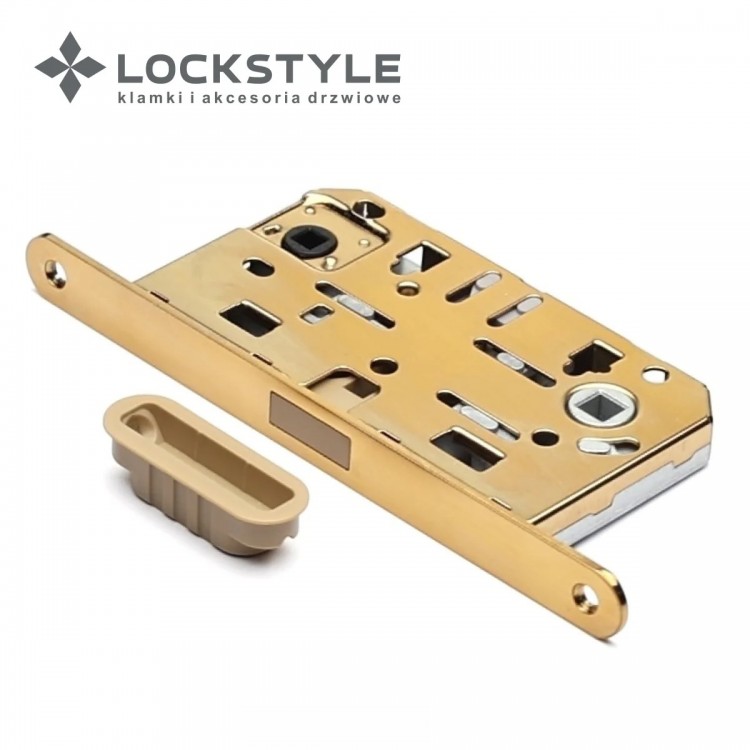 Механизм дверной врезной магнитный LOCKSTYLE M411B WC GL (глянцевое золото)