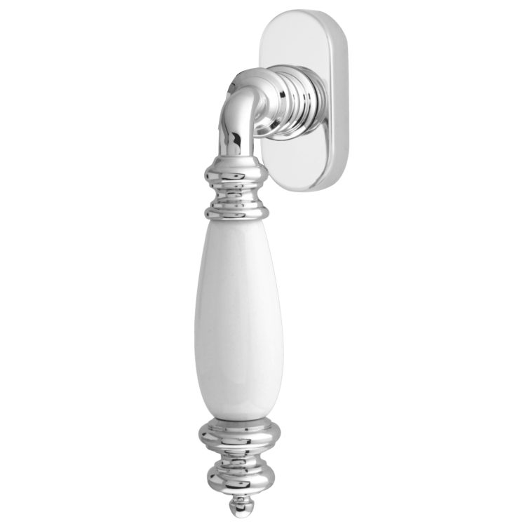 Оконная ручка Melodia 0473 V Siena полированный хром+керамика