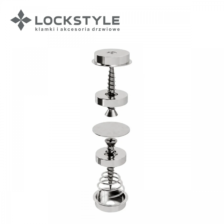 Дверной ограничитель-ригель магнитный LOCKSTYLE Mod. CLOSE MATT CHROME мат хром