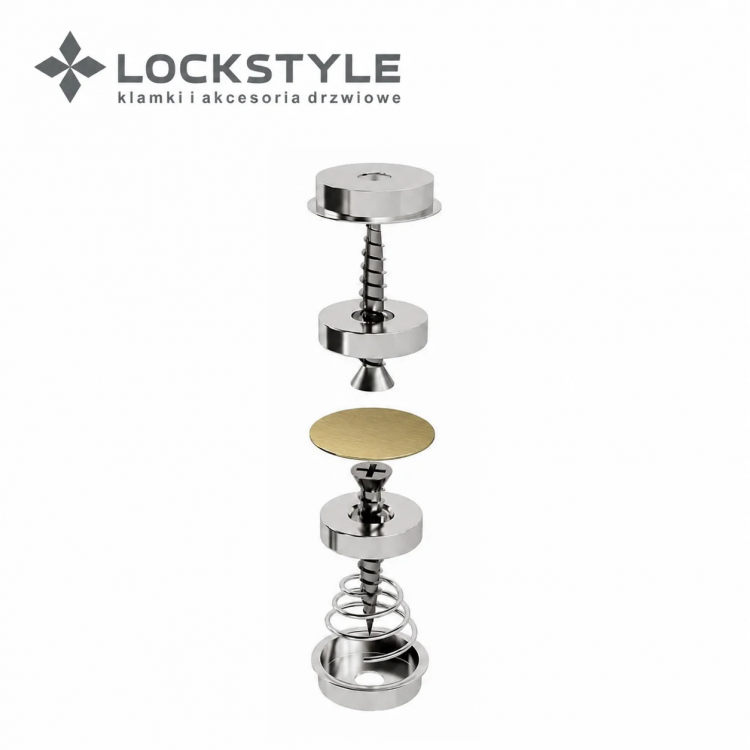 Дверной ограничитель-ригель магнитный LOCKSTYLE Mod. CLOSE GOLD матовое золото