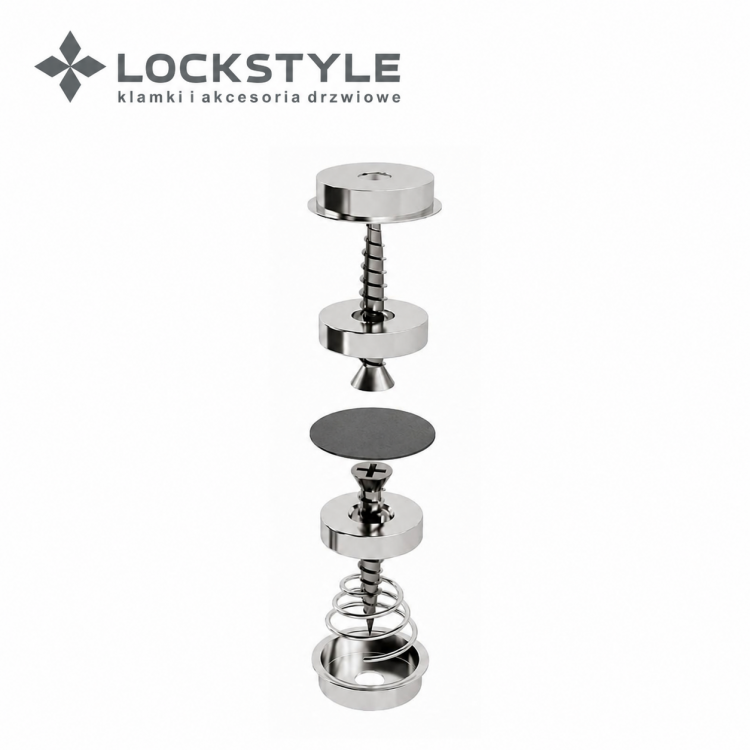 Дверной ограничитель-ригель магнитный LOCKSTYLE Mod. CLOSE ANTHRACITE графит