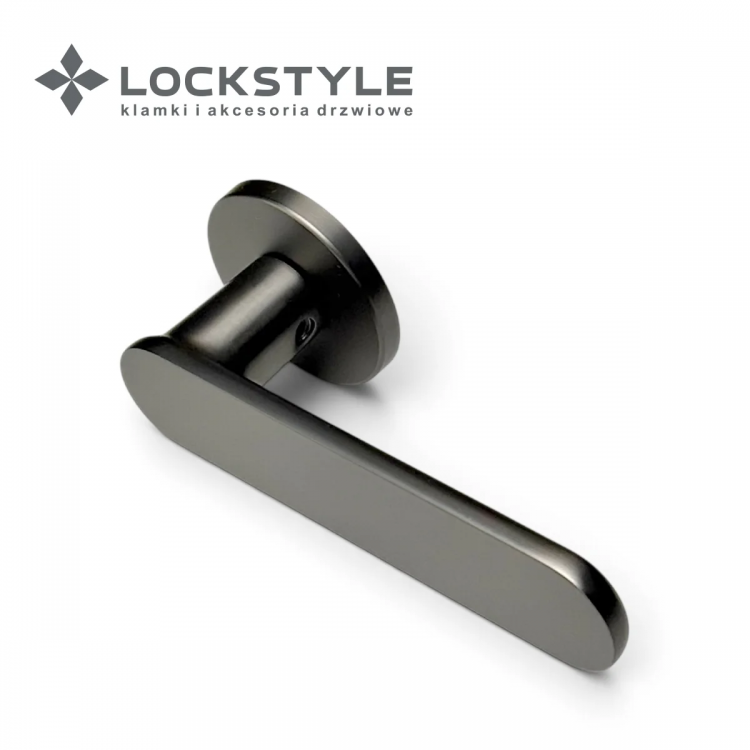 Ручки дверные LOCKSTYLE AMBER R BBN (графит)