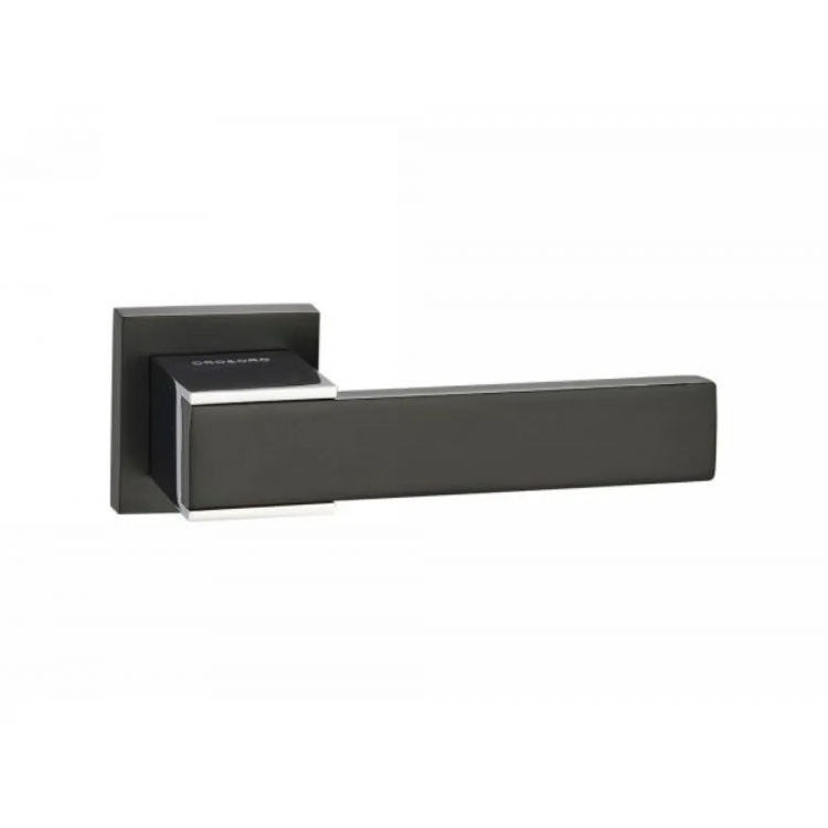 Дверная ручка Oro&Oro Tecno BLACK/CP (черный/хром)