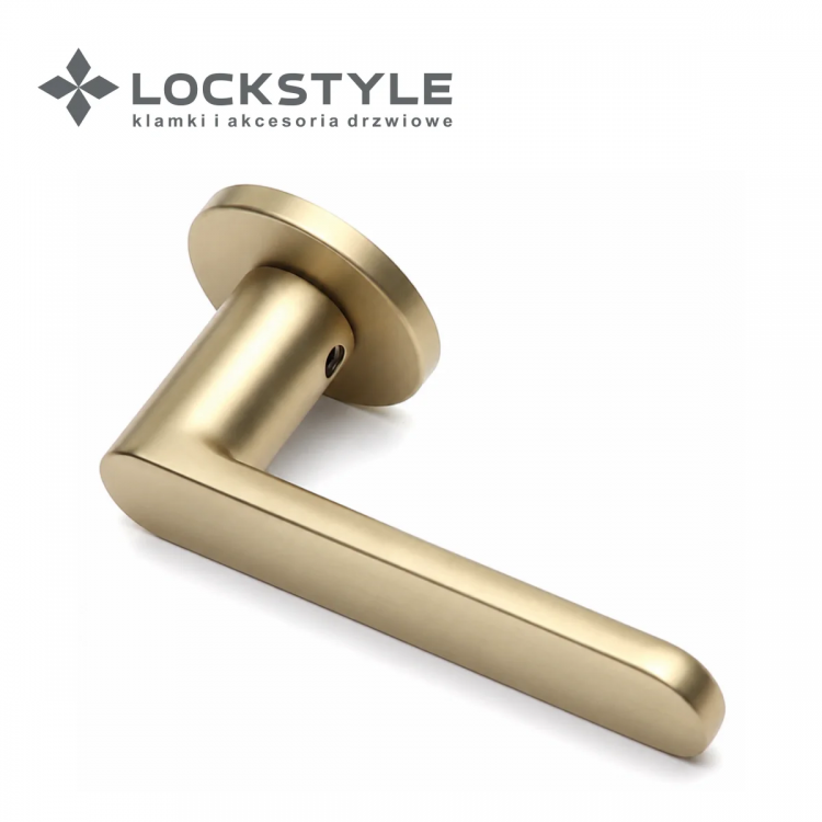 Ручки дверные LOCKSTYLE ZIRCON R GM PVD (матовое золото)