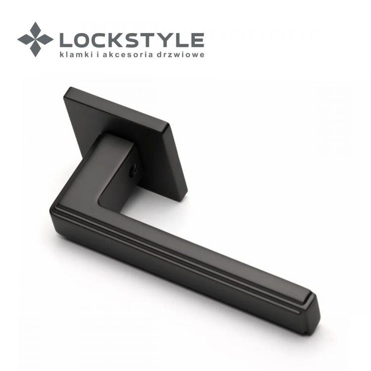 Ручки дверные LOCKSTYLE CRYSTAL CRYSTAL Q AL6 (черный)