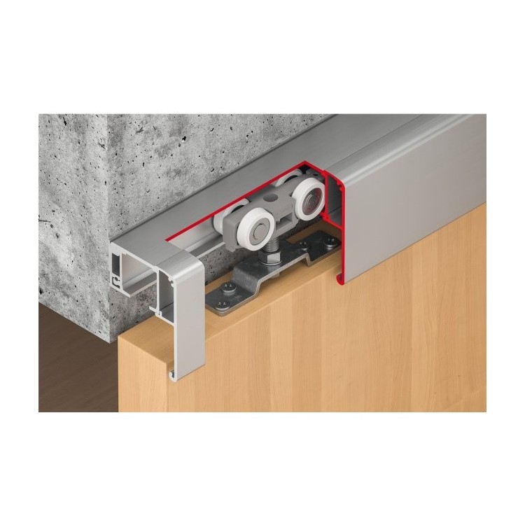 КОМПЛЕКТ РОЛИКОВ ДЛЯ РАЗДВИЖНЫХ ДВЕРЕЙ БЕЗ ДОВОДЧИКОВ HAFELE 50 КГ АРТ. 940.42.064