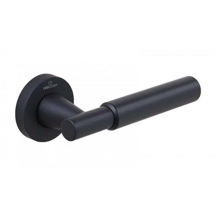 Ручки дверные CEBI SOHO SMOOTH (гладкая) МР24 черный